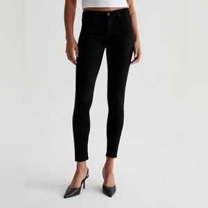 AG The legging ankle jean in black